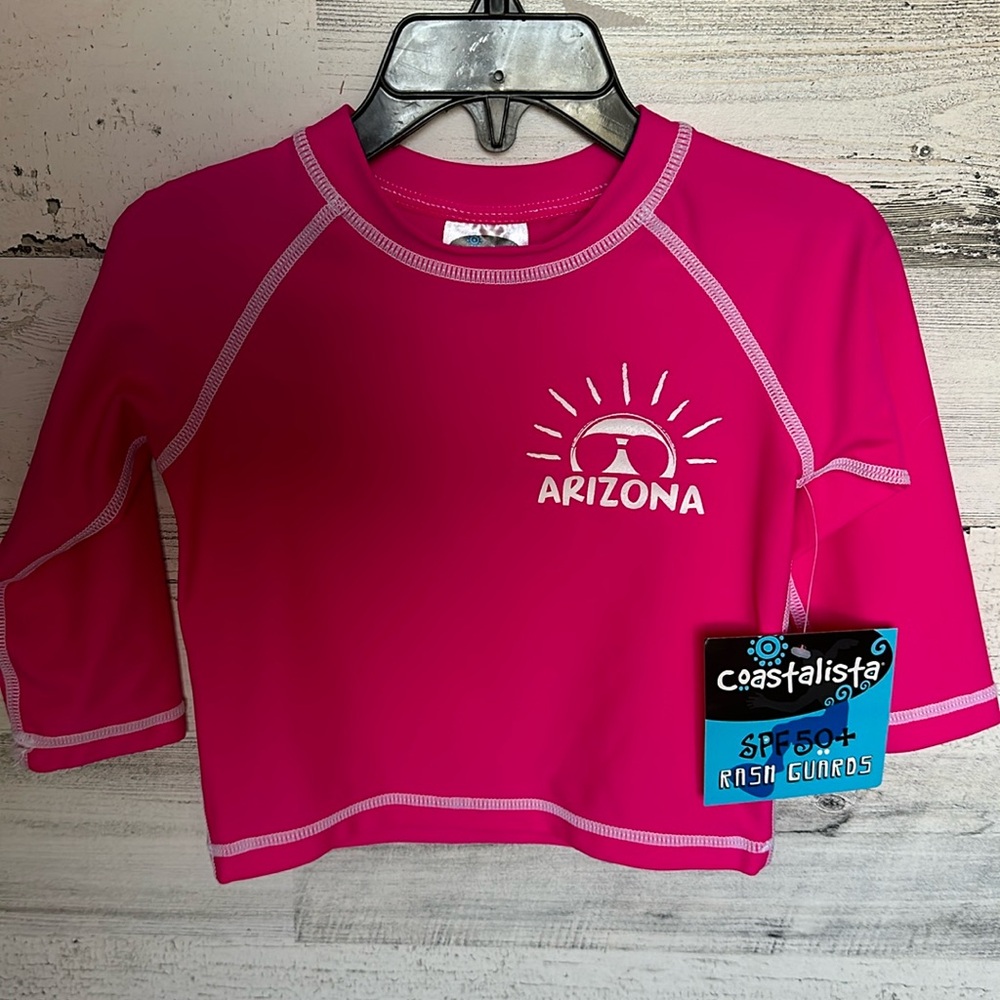 Baby Girl Rash Guard Swim Shirt Size 12 Months NEW